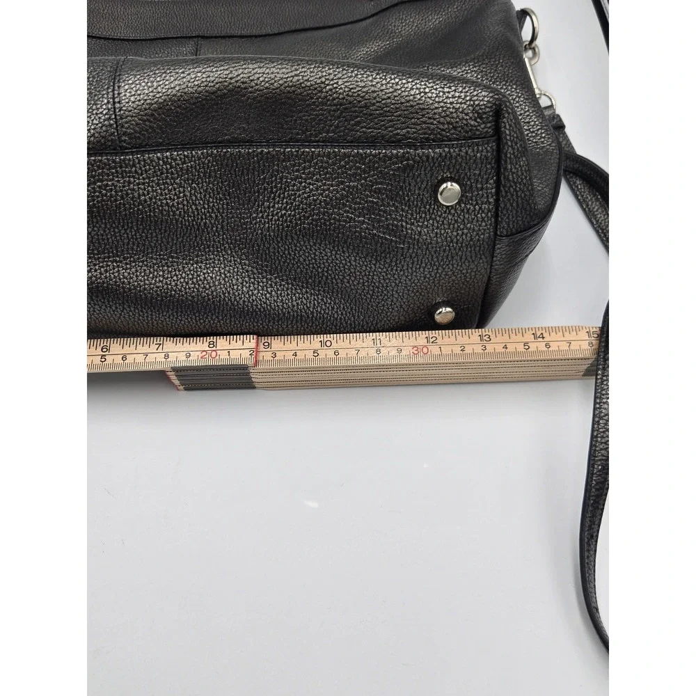 Coach Tyler Tote Black Pebbled Leather Shoulder Bag Crossbody 2-Way Handbag